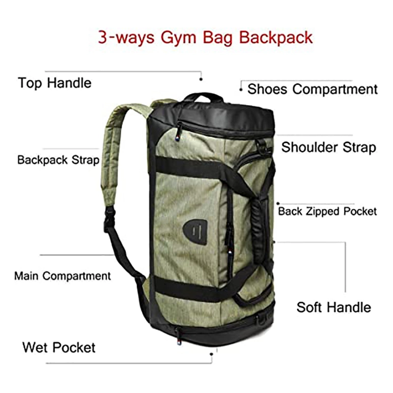 Weekender Waterproof Travel Sport Gym Duffel Bag for Men Women